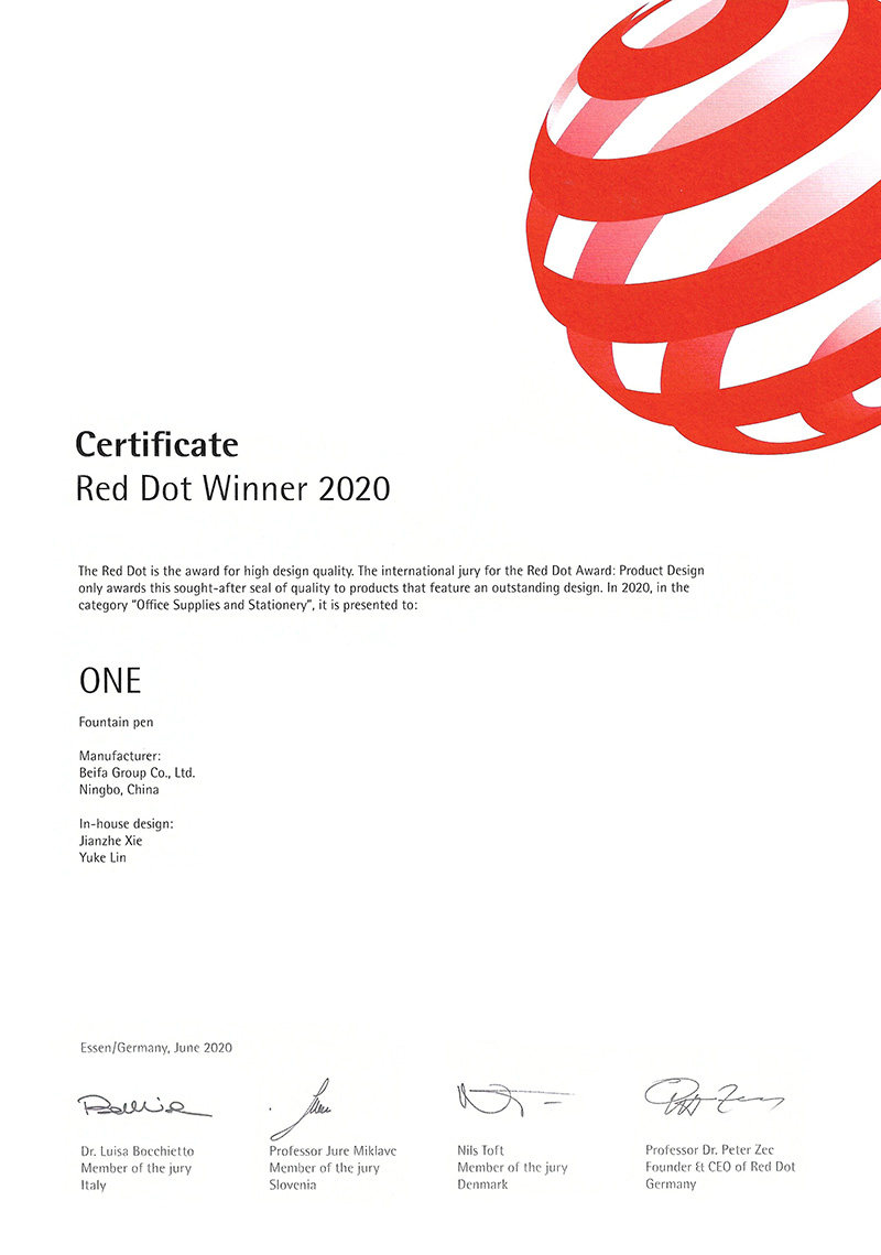 Red Dot Winner 2020