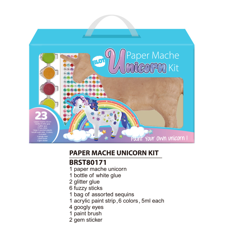 China Paper Mache Unicorn Kit, papier mache unicorn Manufacture and Factory