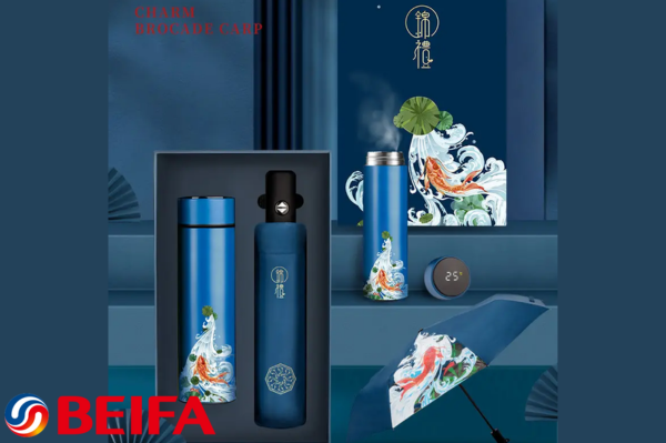 Fancy Carp Gift Box Set with Thermos Cup&Automa...